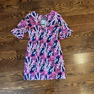 Lilly Pulitzer Pink and Navy Mini Dress